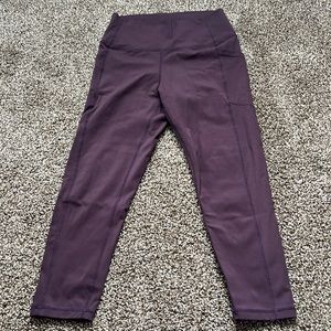 Zyia purple/plum leggings, size 6-8